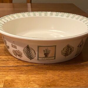 Pfaltzgraff Naturewood Round Baker Casserole 10 “x 3” Deep Baking Dish